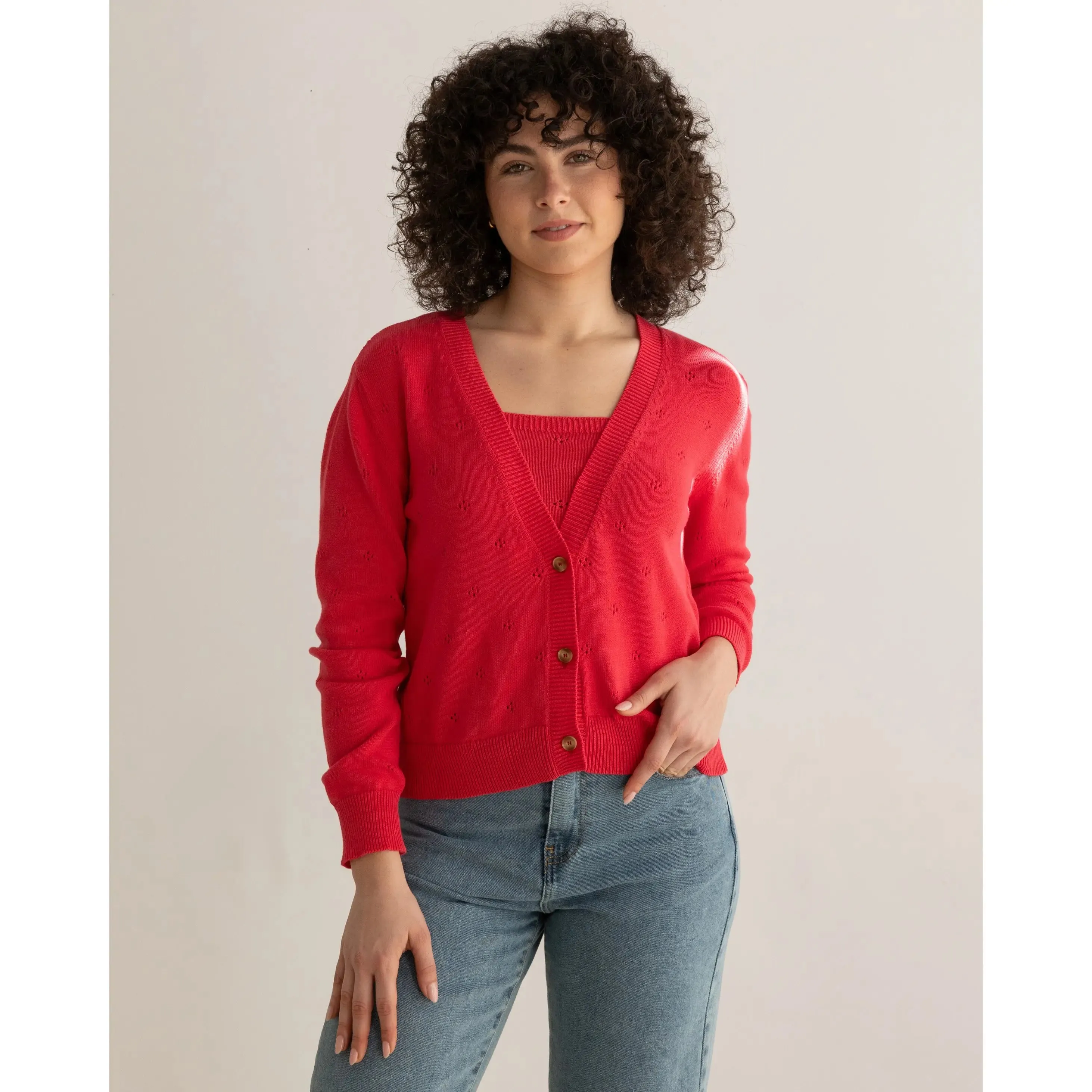 Rebeca Cardigan Coral sold by Ivalo.com