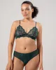 Lace Triangle Bralette Pine Green sold by Ivalo.com