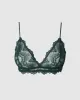 Lace Triangle Bralette Pine Green sold by Ivalo.com