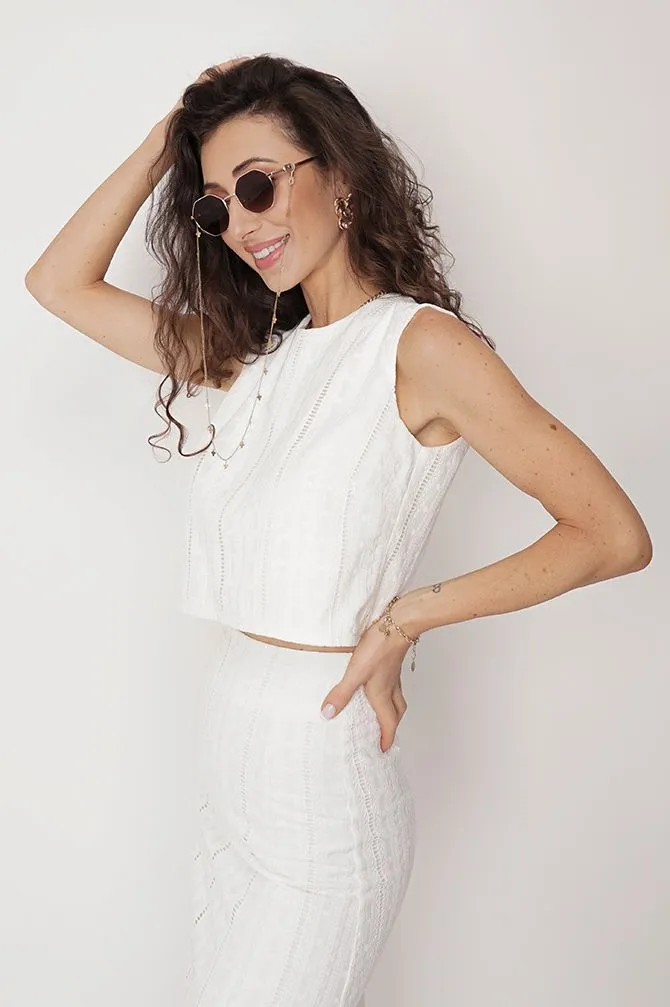 Nat Sleeveless Top White sold by Ivalo.com product image thumbnail 3