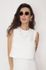 Nat Sleeveless Top White sold by Ivalo.com