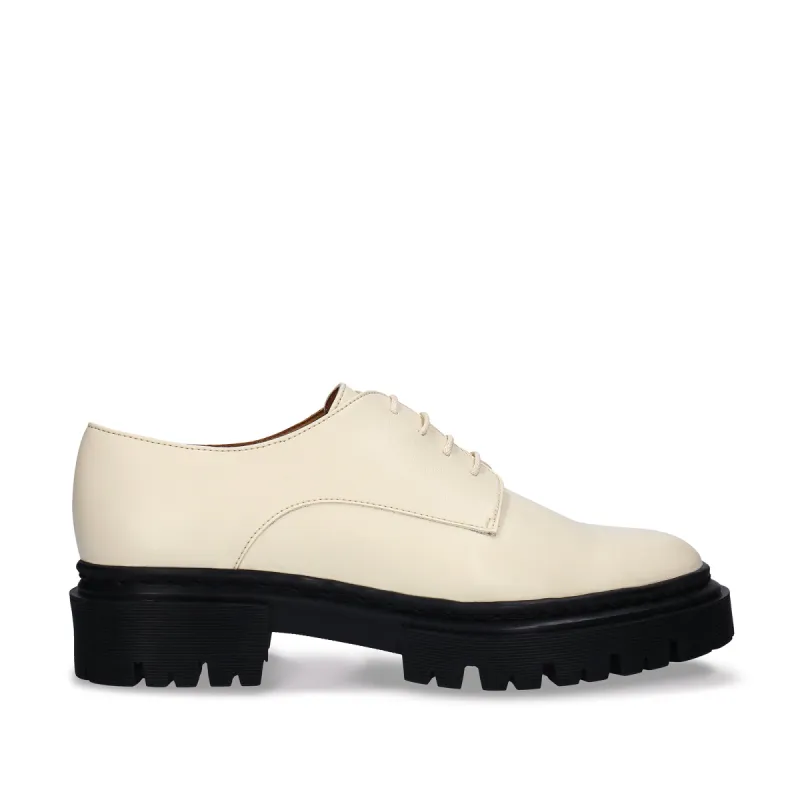Megan White Vegan Derby Shoes sold by Ivalo.com