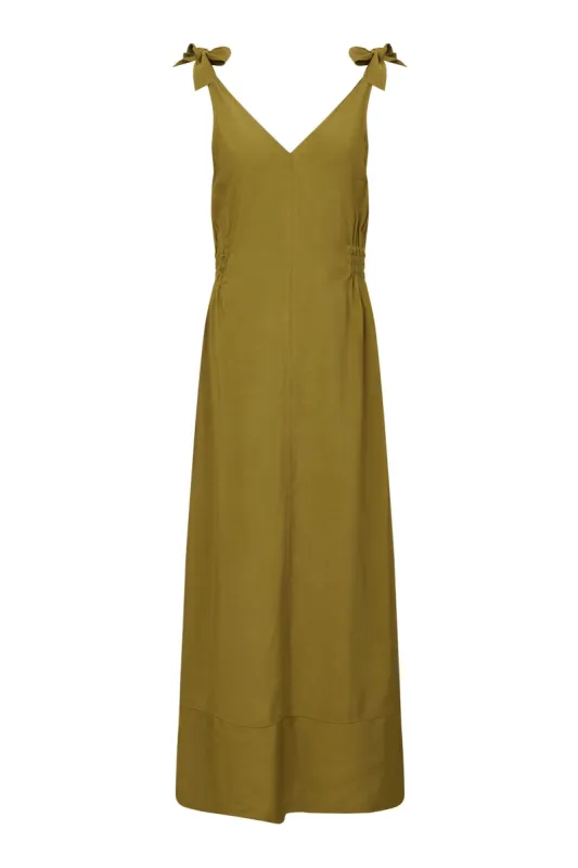 Marnie Rayon Dress Khaki sold by Ivalo.com