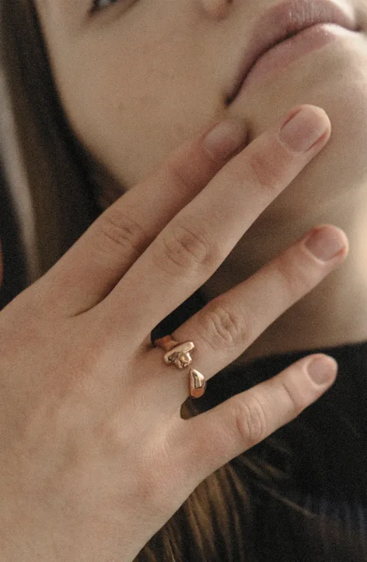 Feminine vs. Masculine Golden Ring sold by Ivalo.com