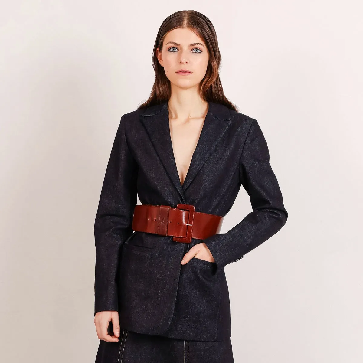 Grace Selvedge Denim Blazer Dark Grey sold by Ivalo.com product image thumbnail 5