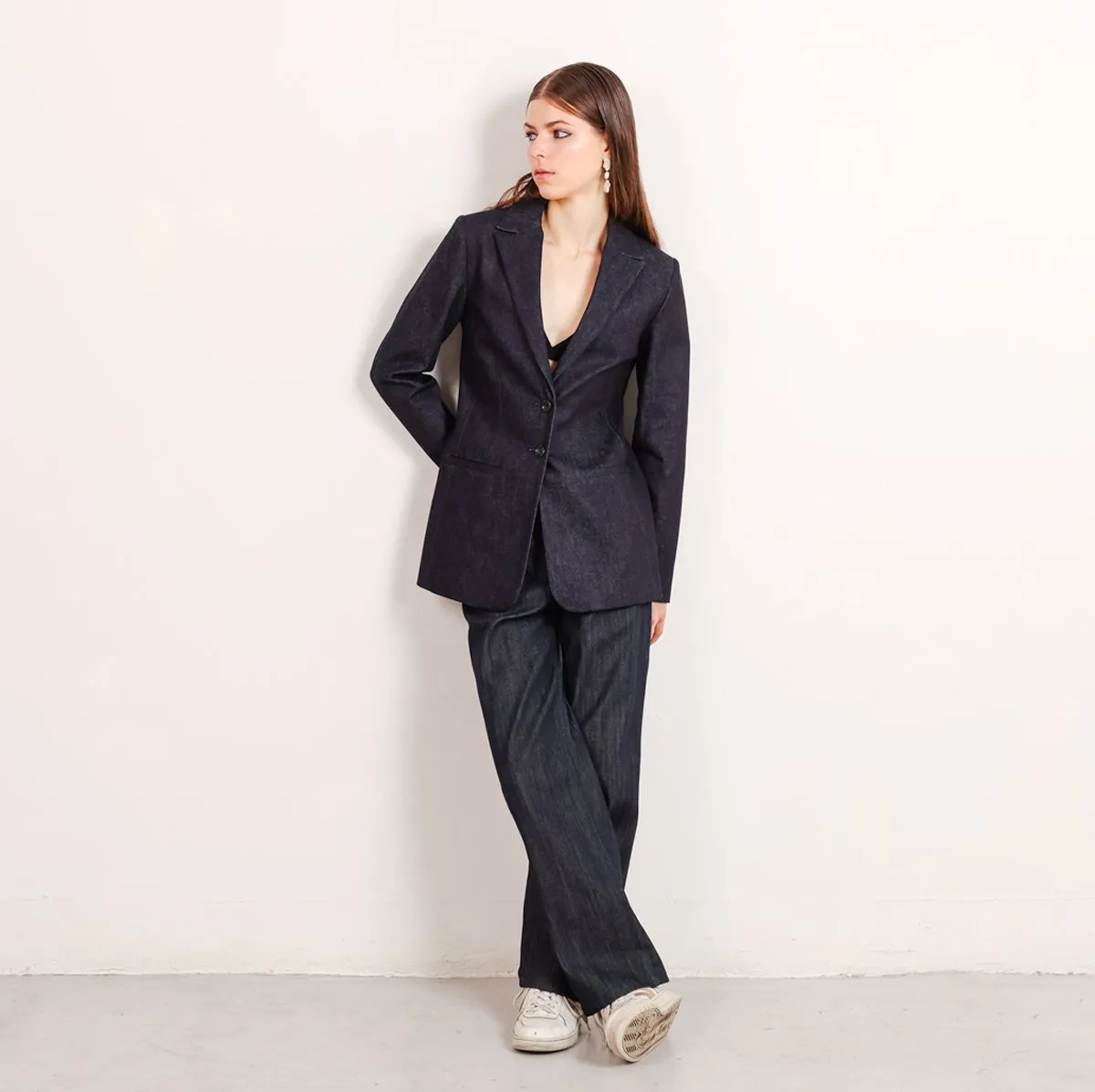 Grace Selvedge Denim Blazer Dark Grey sold by Ivalo.com product image thumbnail 3