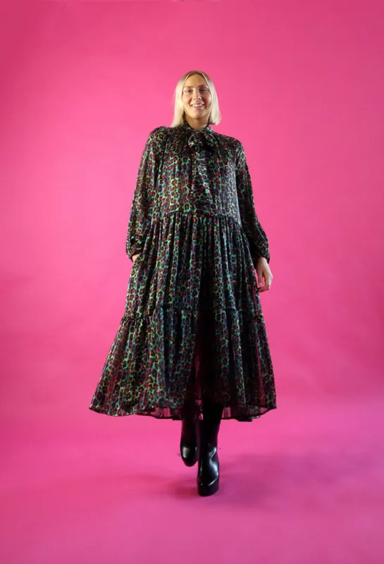 Flowy Dress Long Multicolor Leo sold by Ivalo.com