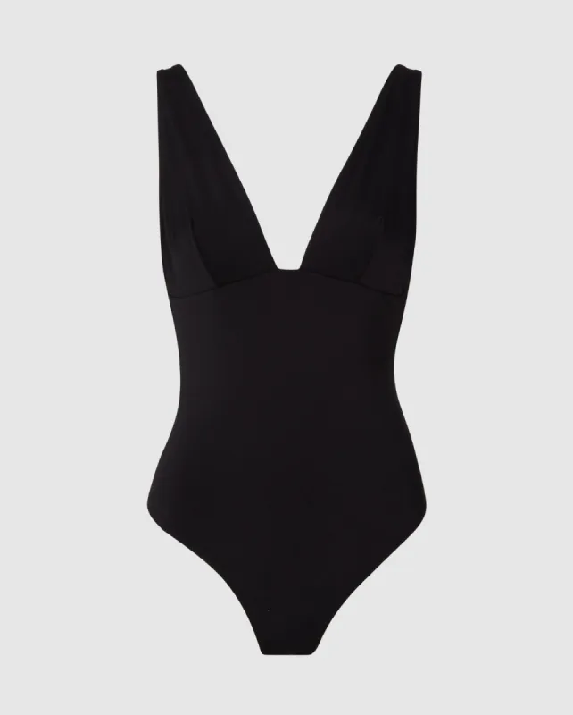 Plunge Swimsuit Black sold by Ivalo.com