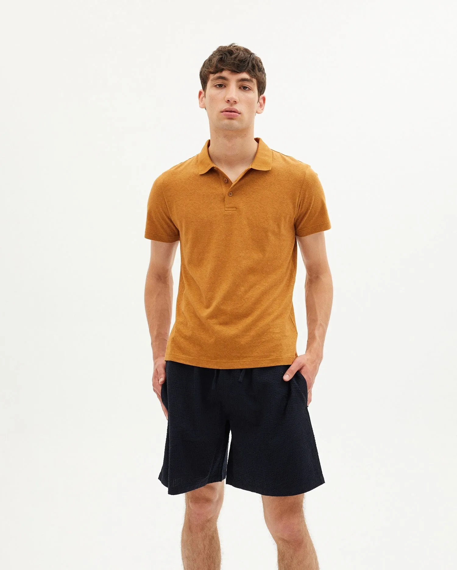 Hemp Polo Brown sold by Ivalo.com