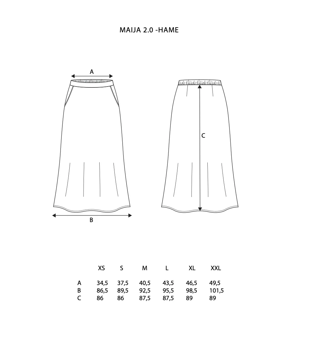 Myrskyluodon Maija Hemp Skirt Black sold by Ivalo.com product image thumbnail 3