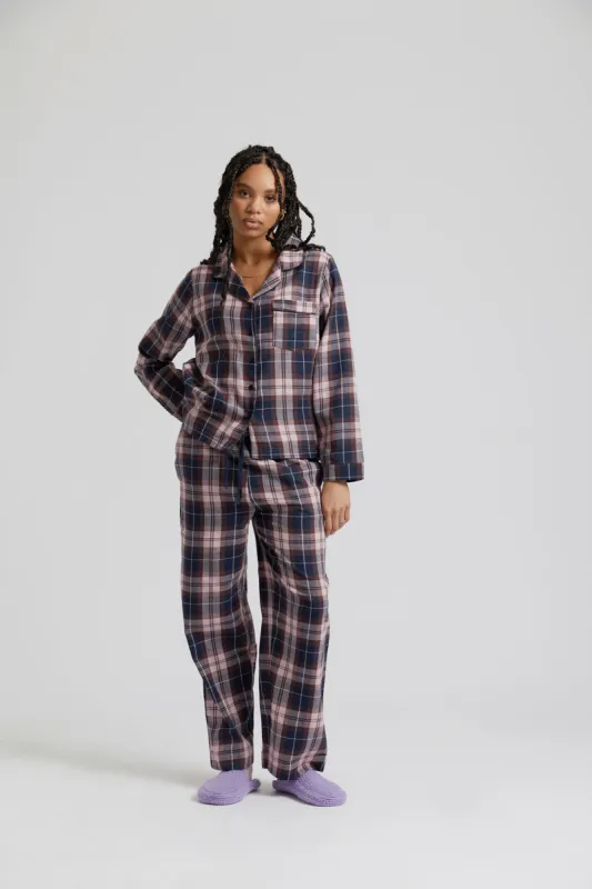 Jim Jam Womens Cotton Pyjama Set Dusty Mauve sold by Ivalo.com