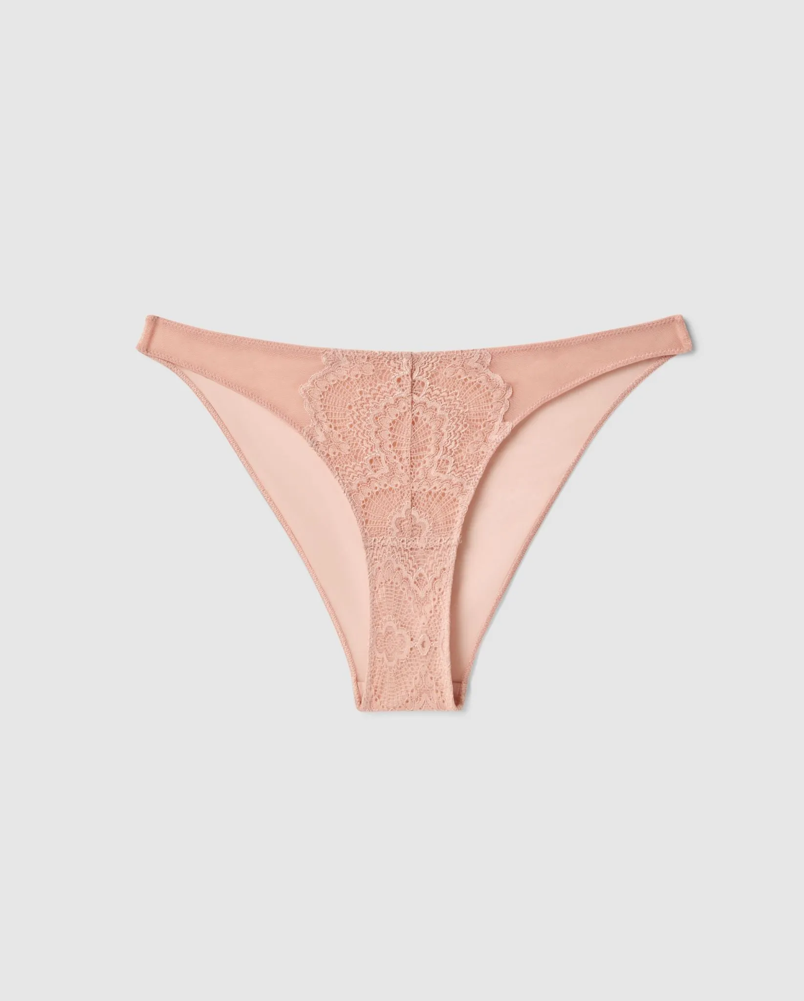 Lace Mesh Bikini Briefs Nude sold by Ivalo.com
