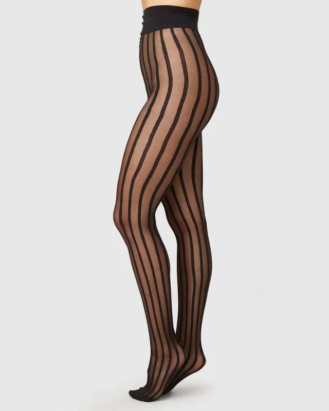 Siri Stripe Tights Black sold by Ivalo.com