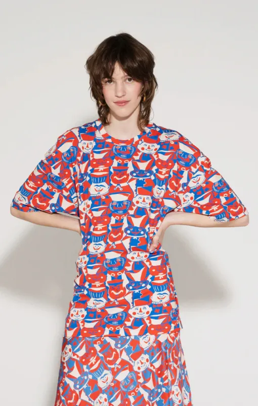 Vizitke T-Shirt Miska Faces Red sold by Ivalo.com