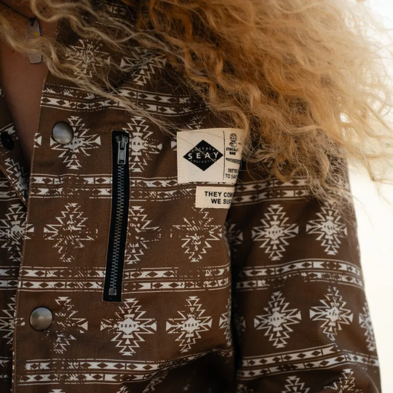 Laguna Unisex Denim Jacket Teddy Linen Brown sold by Ivalo.com
