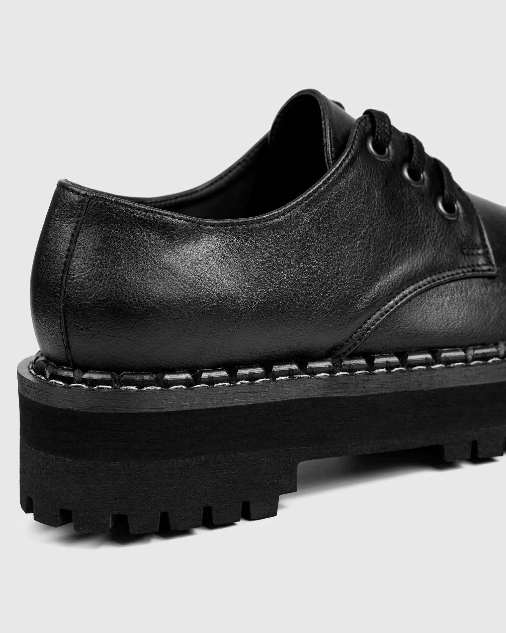 Women's Chunky Derbs Vegea Grape Leather Derby Black sold by Ivalo.com product image thumbnail 3