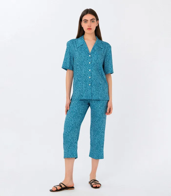 Melissani Print Cropped Pants sold by Ivalo.com