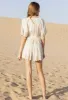Mykonia Eyelet Embroidered Pleated Shorts sold by Ivalo.com