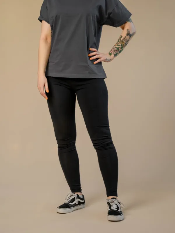 Cotton Leggings Short Black sold by Ivalo.com