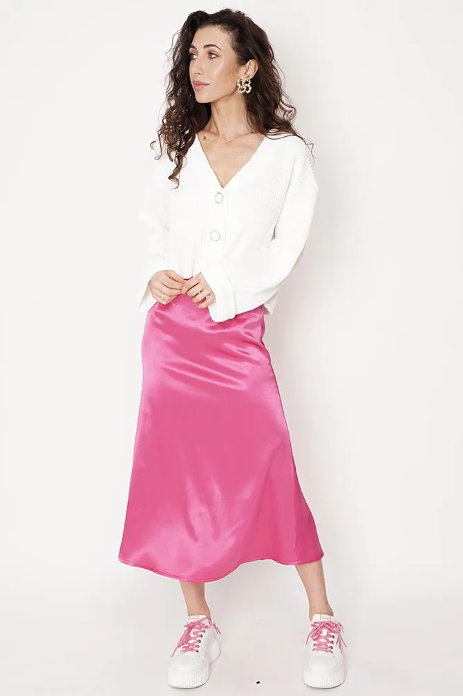 Feme Satin Skirt Fuchsia Pink sold by Ivalo.com product image thumbnail 3