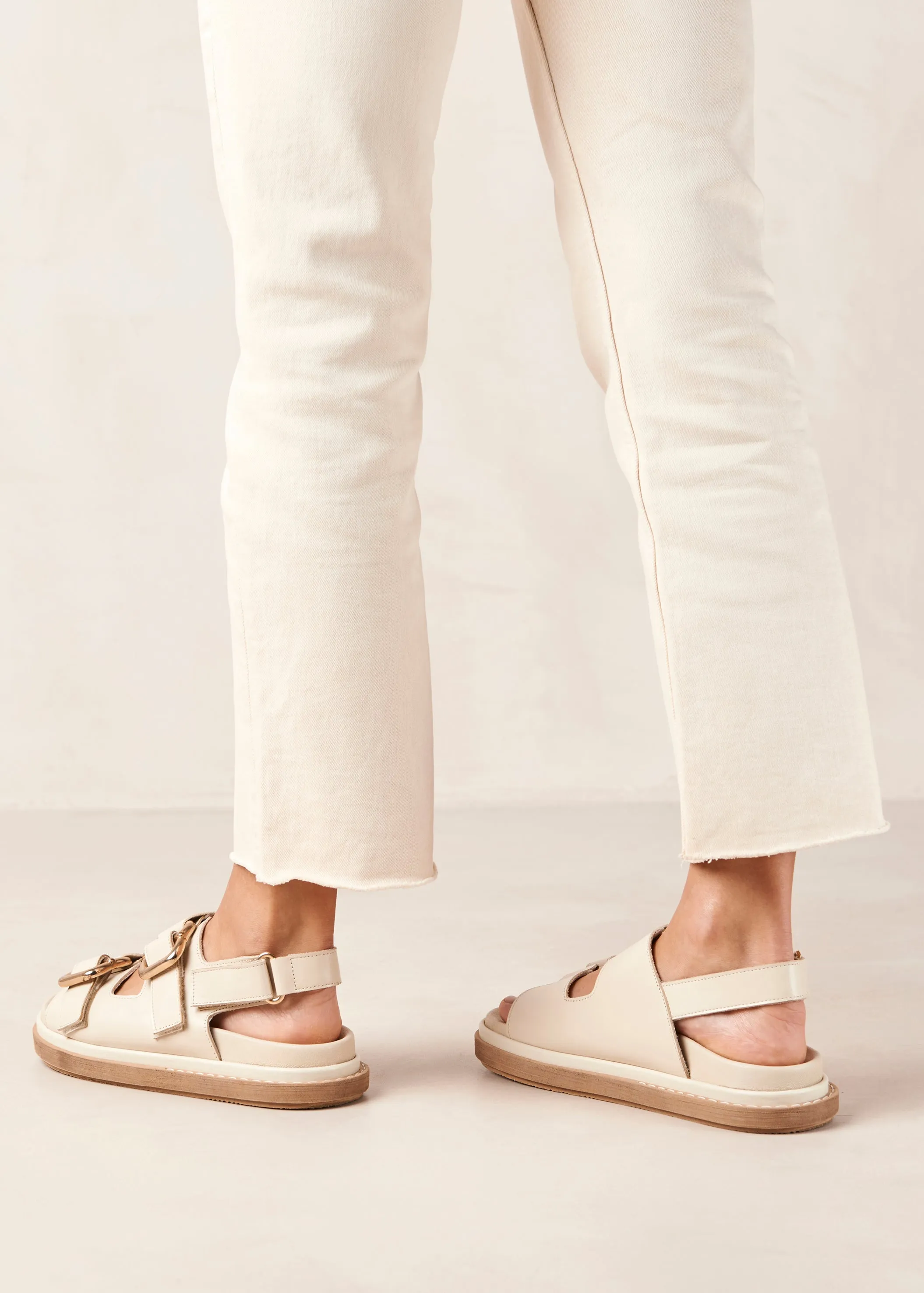 Harper Leather Sandals Cream sold by Ivalo.com product image thumbnail 5