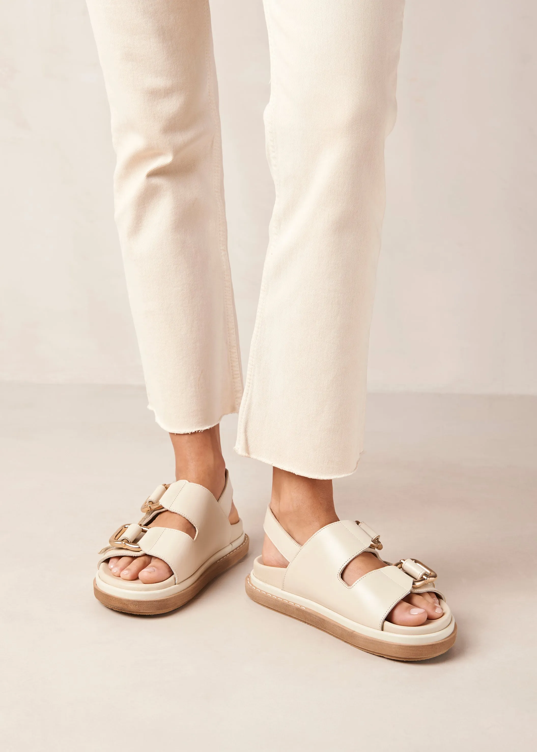 Harper Leather Sandals Cream sold by Ivalo.com product image thumbnail 3