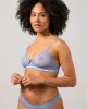 Mesh Cut-Out Triangle Bralette Light Blue sold by Ivalo.com