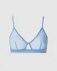 Mesh Cut-Out Triangle Bralette Light Blue sold by Ivalo.com