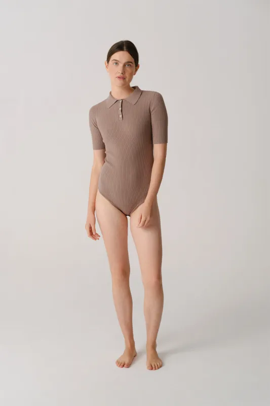 Tennis Bodysuit Light Brown sold by Ivalo.com