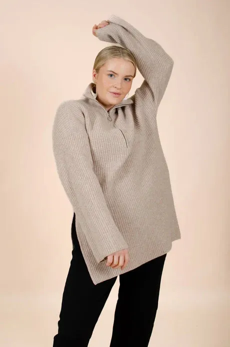 Half-Zip Wool Sweater Barley sold by Ivalo.com
