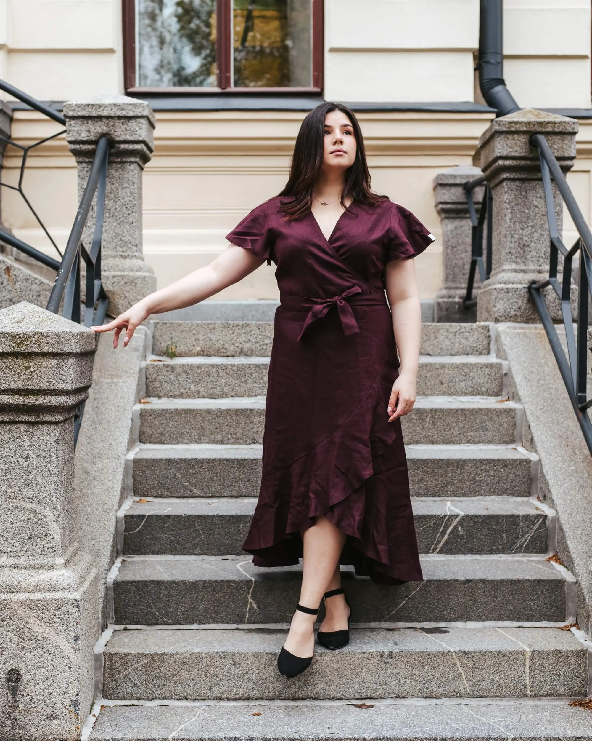 Annika Dress Merlot Red sold by Ivalo.com