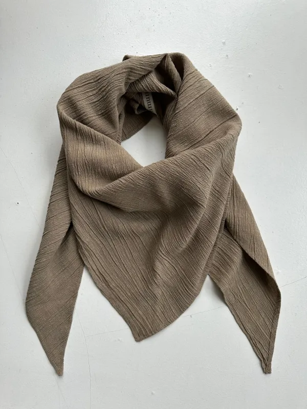 Maggholm Triangular Scarf Brown sold by Ivalo.com