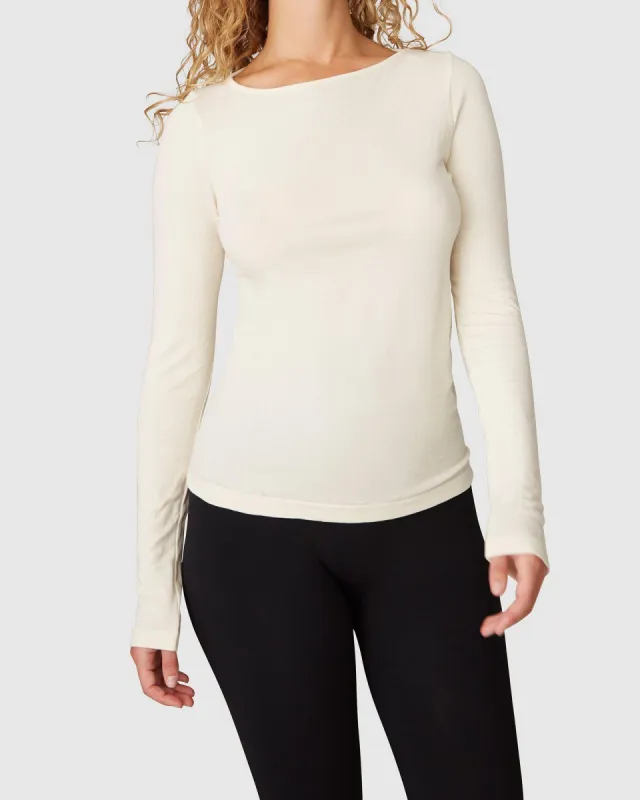 Hillevi Cashmere Top Ivory sold by Ivalo.com