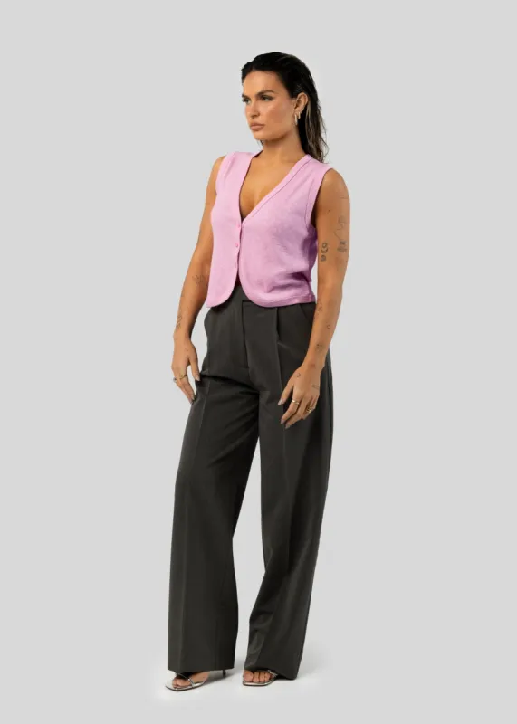 Cali Knitted Vest Pink sold by Ivalo.com