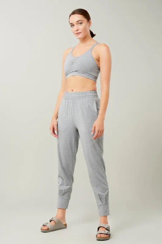 Cuffed Track Pants Melange Grey sold by Ivalo.com