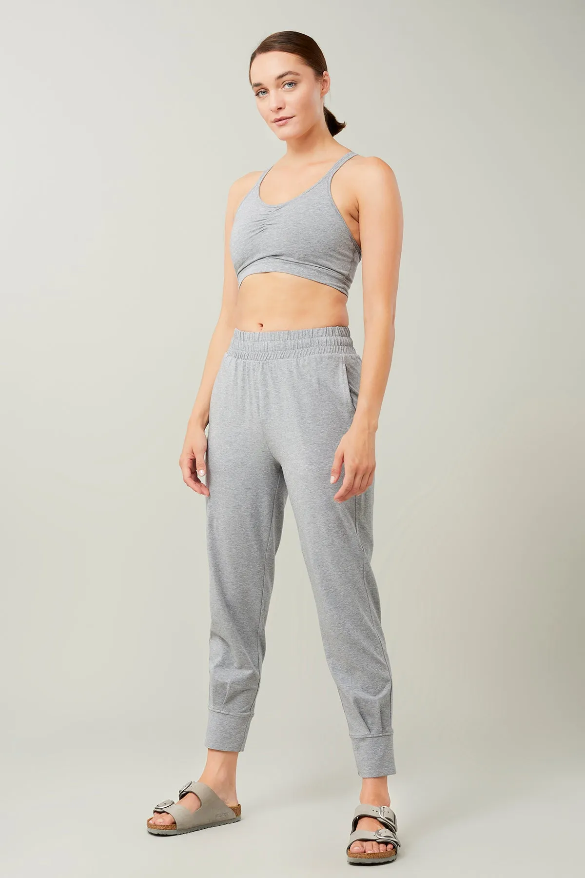 Cuffed Track Pants Melange Grey sold by Ivalo.com