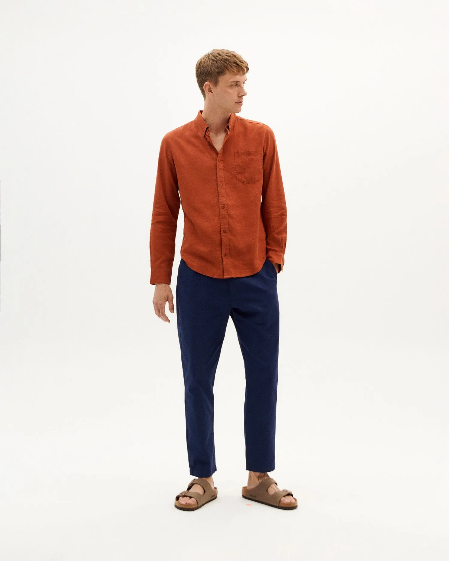 Men's Button-Up Shirt Clay Red sold by Ivalo.com product image thumbnail 5