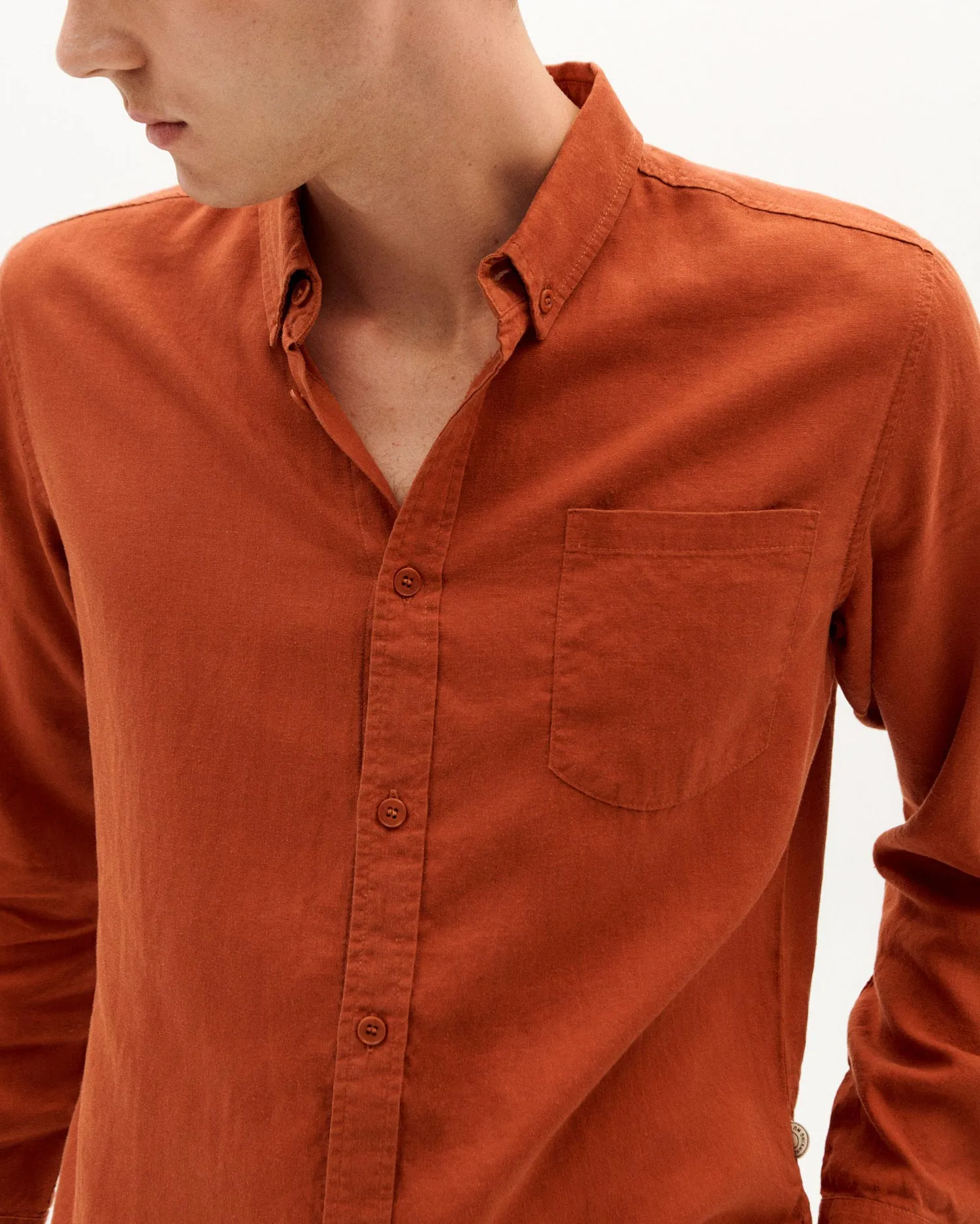 Men's Button-Up Shirt Clay Red sold by Ivalo.com product image thumbnail 3