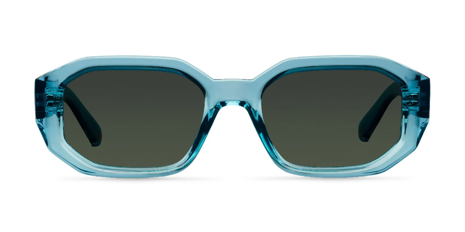 Kesia Sunglasses Ocean Blue/Olive Green made by Meller
