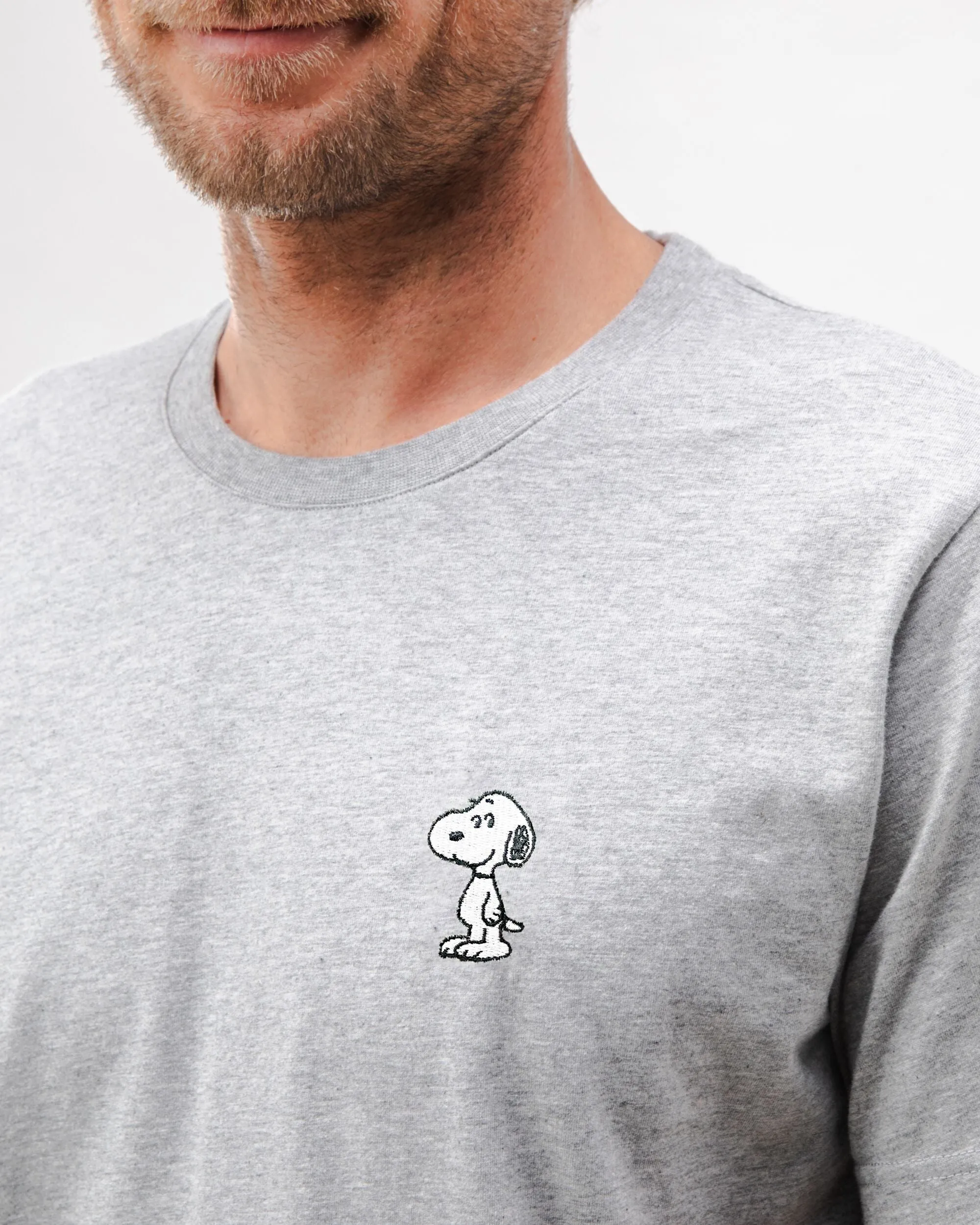 Peanuts Snoopy Men's T-shirt Grey Melange sold by Ivalo.com product image thumbnail 4