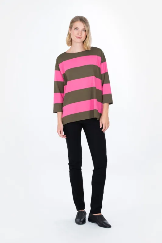 Havu Long Sleeve Top Striped Green/Pink sold by Ivalo.com