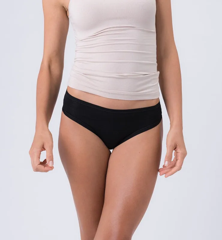 Brazilian Briefs Natural Fabric Black - 2 Pack sold by Ivalo.com