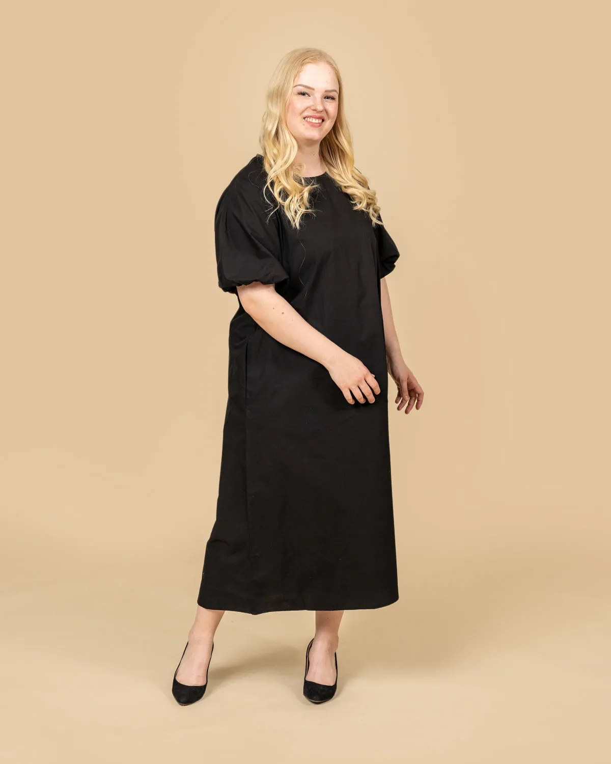 Balloon Sleeve Dress Black sold by Ivalo.com