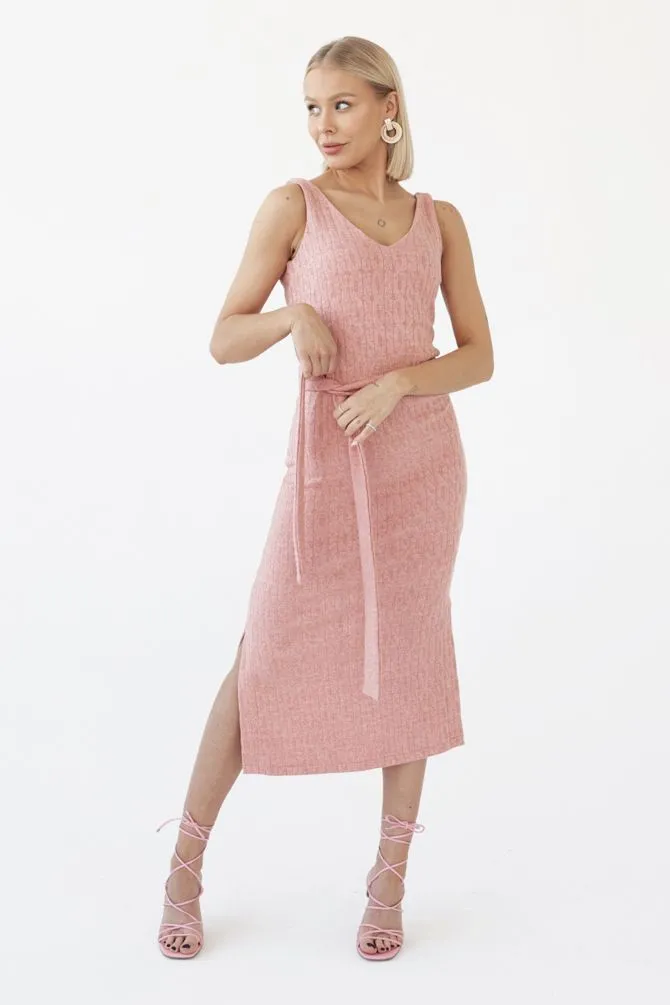 Elena Knitted Dress Pink sold by Ivalo.com