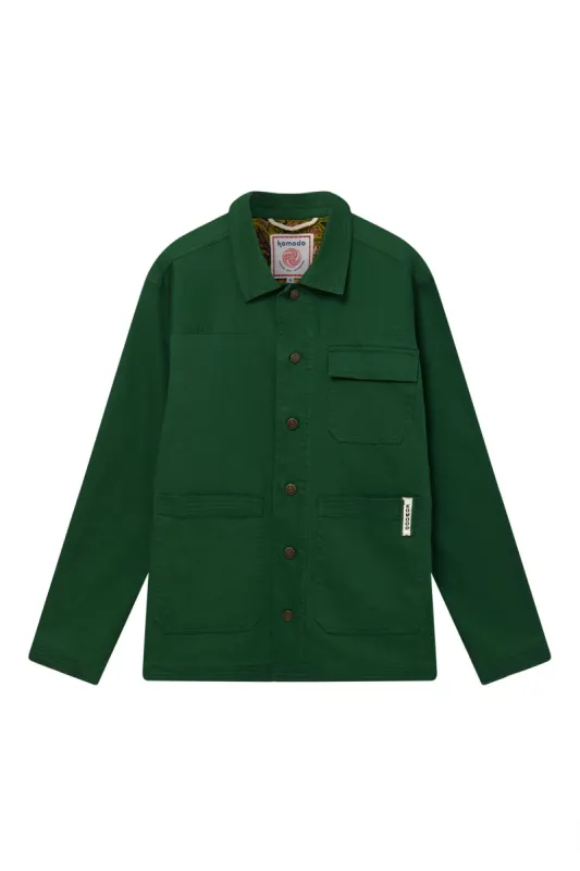 Landon Cotton Jacket Forest Green sold by Ivalo.com