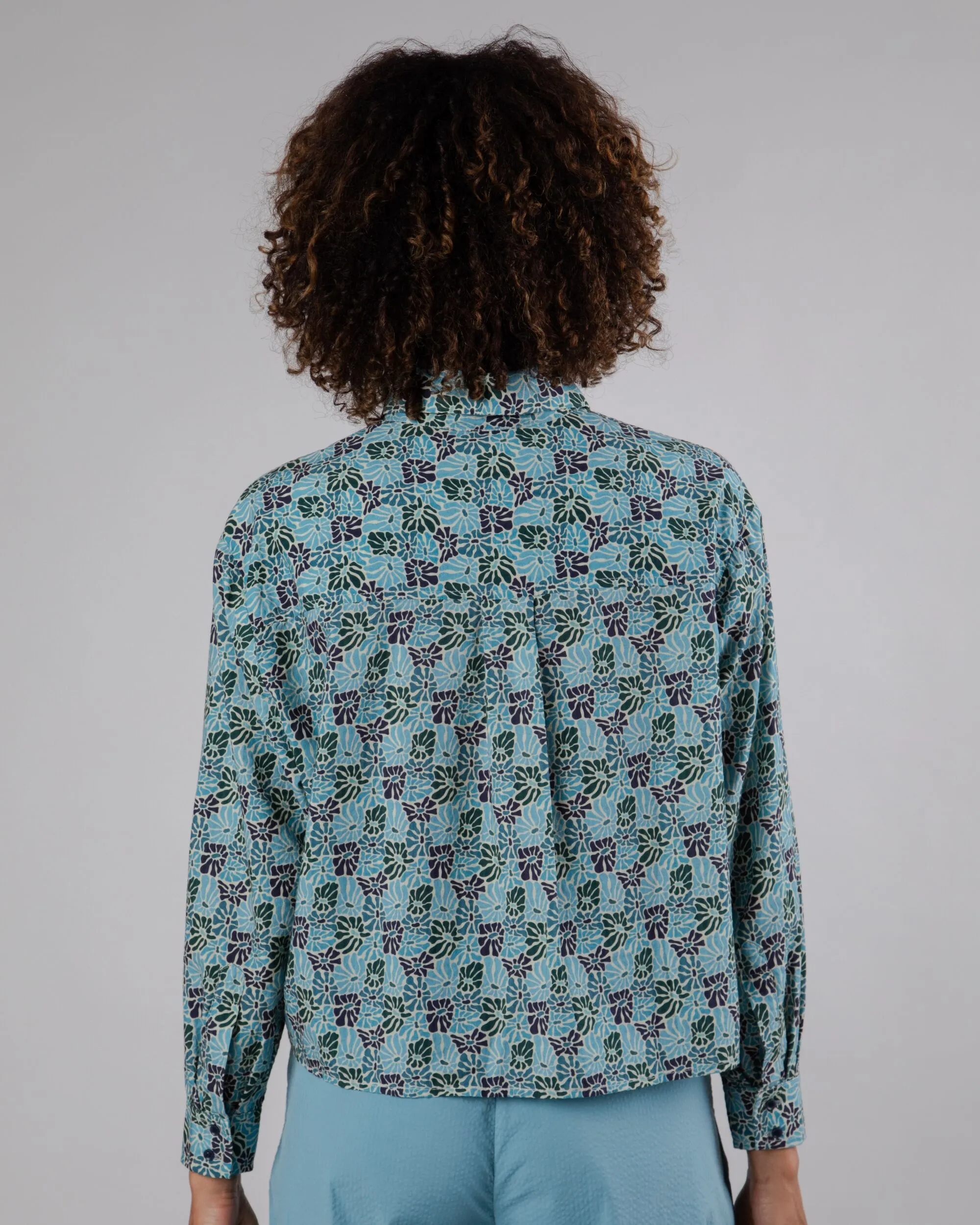 New Spring Boxy Cotton Blouse Blue sold by Ivalo.com product image thumbnail 5