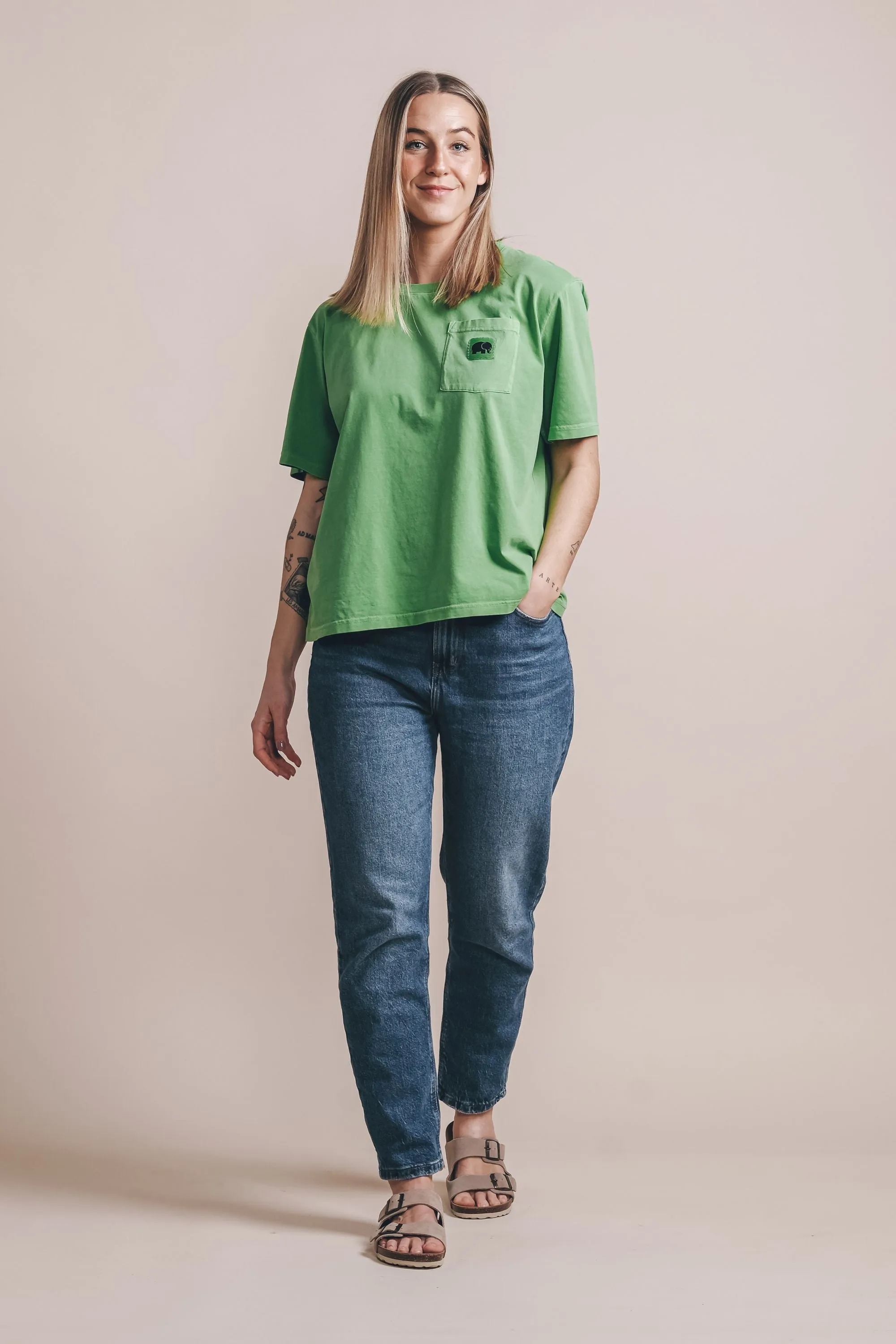 Women's Menorca Pocket T-Shirt Meadow Green sold by Ivalo.com product image thumbnail 2