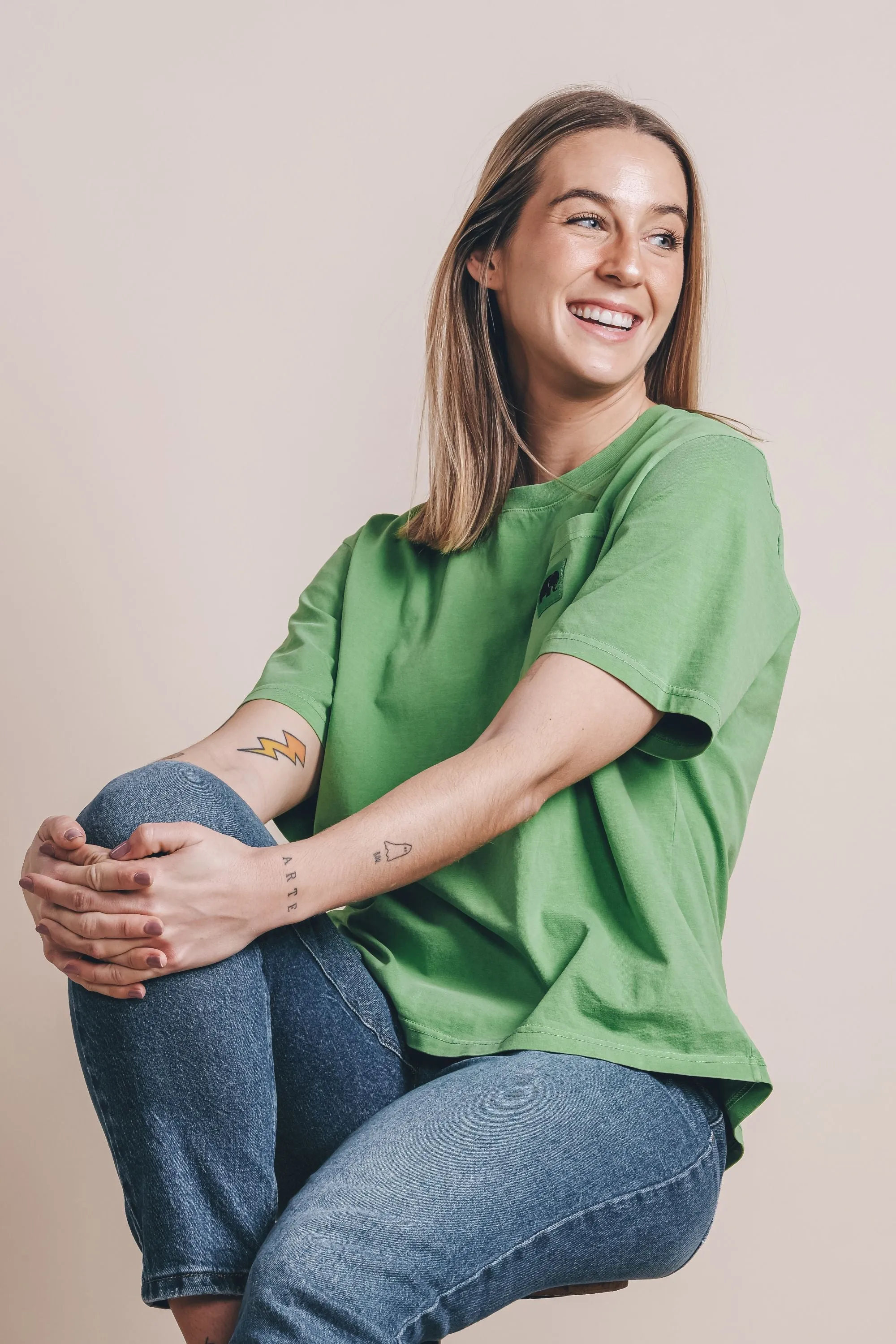 Women's Menorca Pocket T-Shirt Meadow Green sold by Ivalo.com product image thumbnail 3