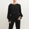 Blaze Silk Blouse Black sold by Ivalo.com