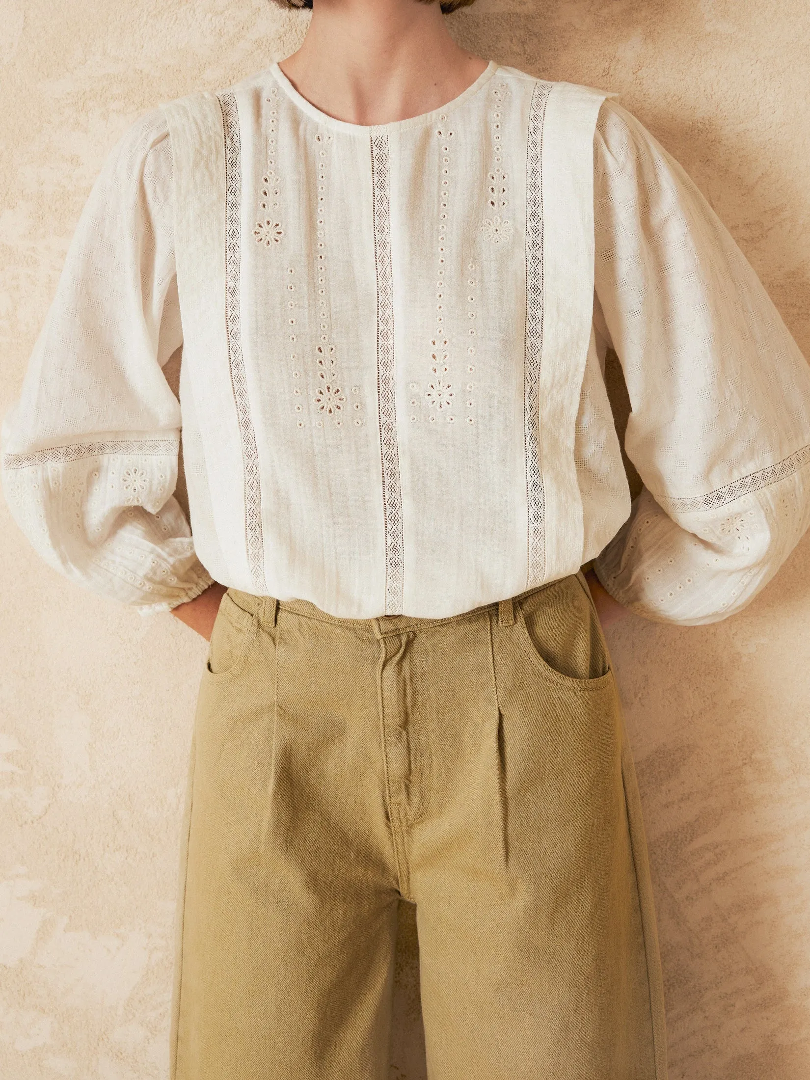 Balloon Sleeve Blouse White sold by Ivalo.com product image thumbnail 3